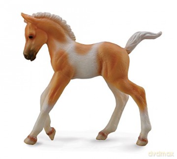 Źrebię Pinto foal walking palomino [FIGURKA]