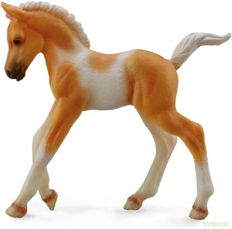 Źrebię Pinto foal walking palomino [FIGURKA]