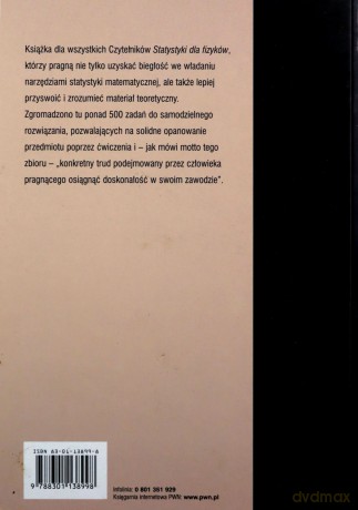 Statystyka Dla Fizyków Ćwiczenia - Roman Nowak [KSIĄŻKA]