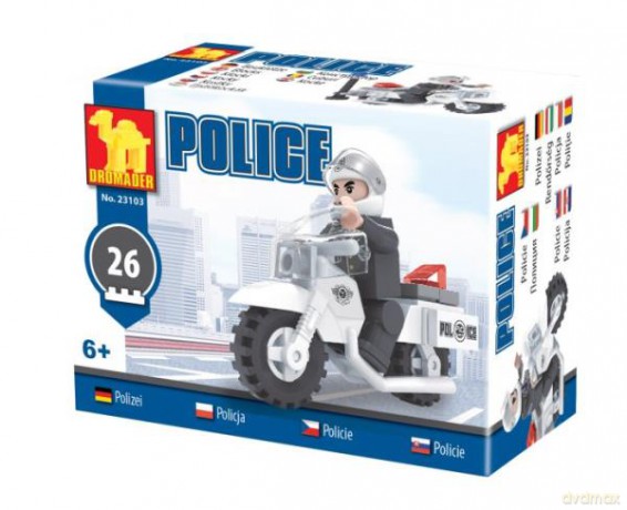 Klocki Policja Motocykl [KLOCKI]