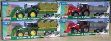 Traktor z przyczepą