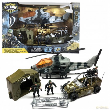 Zestaw wojskowy z helikopterem