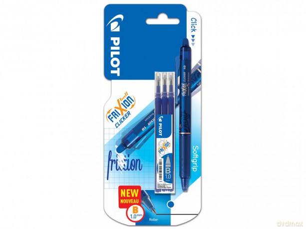 Pióro kulk. FriXion Clicker niebieski 1.0 + wkłady