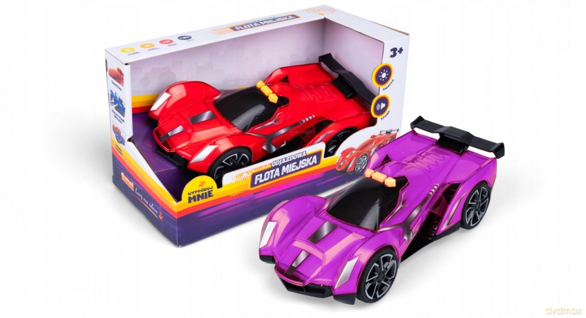 Odjazdowa flota miejska- auto sportowe mix 2 kolorów