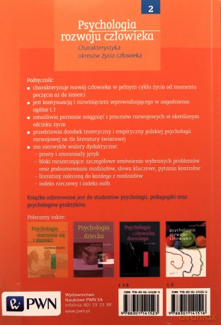 Psychologia Rozwoju Człowieka T.2 /wyd.3-2d/ - Barbara Harwas-Napierała, Janusz Trempała [KSIĄŻKA]