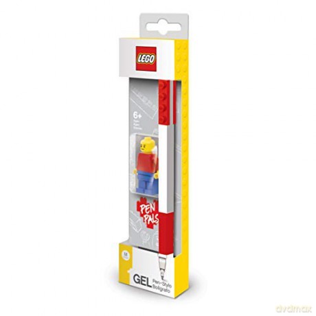 Długopis żelowy LEGO (Czerwony) z minifigurką (52602)