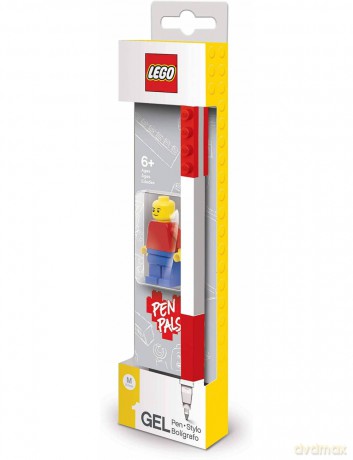 Długopis żelowy LEGO (Czerwony) z minifigurką (52602)