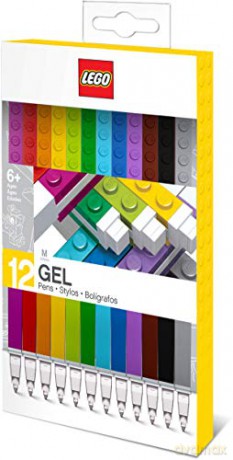 Kolorowe długopisy żelowe LEGO (12 szt.) (51639)