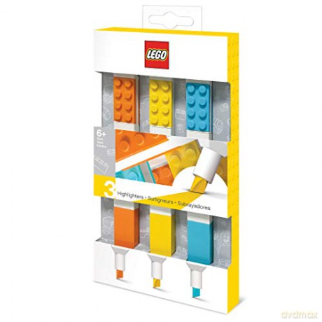 Zakreślacze LEGO (Pomarańczowy, żółty, niebieski) (3 szt.) (51685)