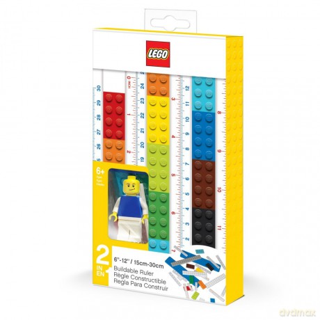Linijka z klocków LEGO (do zbudowania) z minifugurką (52558)