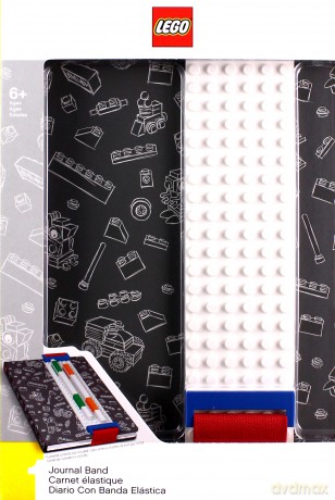Notatnik LEGO z płytką (Szary) (51524)
