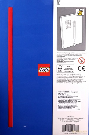 Notatnik LEGO Imagine z płytką i długopisem (52523)