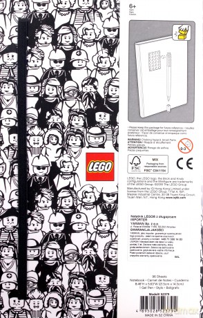 Notatnik LEGO Minifigures z płytką i długopisem (52379)