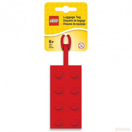 Zawieszka do bagażu Klocek LEGO (Czerwony) (52002)