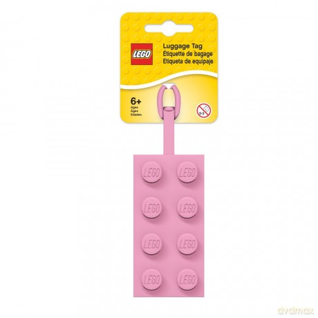 Zawieszka do bagażu Klocek LEGO (Różowy) (52329)