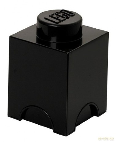 Pojemnik klocek LEGO Brick 1 (Czarny) (40011733)