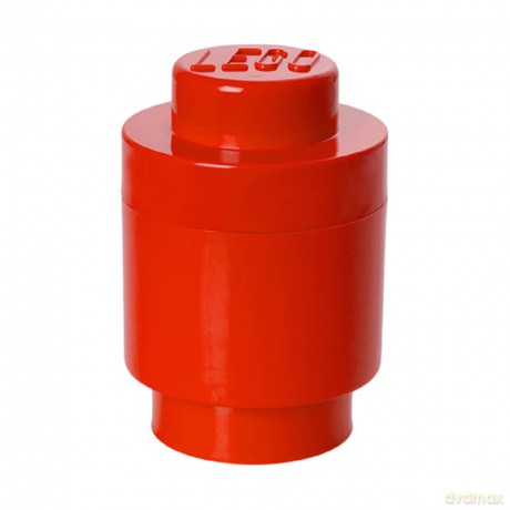 Okrągły pojemnik klocek LEGO Brick 1 (Czerwony) (40301730) [KLOCKI]