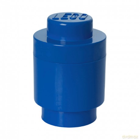Okrągły pojemnik klocek LEGO Brick 1 (Niebieski) (40301731) [KLOCKI]