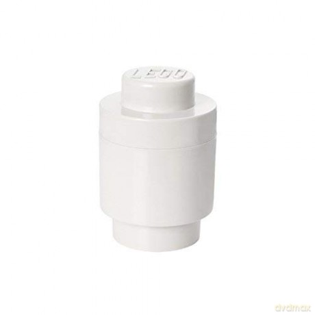 Okrągły pojemnik klocek LEGO Brick 1 (Biały) (40301735) [KLOCKI]