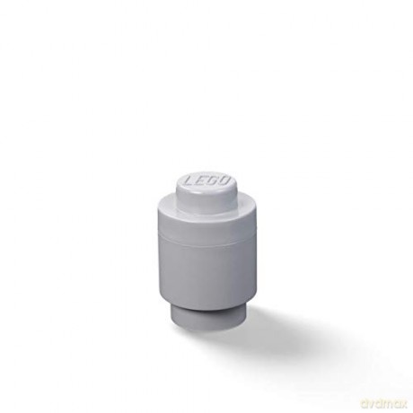 Okrągły pojemnik klocek LEGO Brick 1 (Szary) (40301740) [KLOCKI]