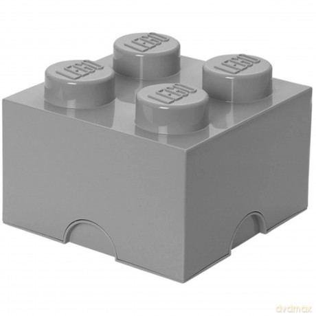Pojemnik klocek LEGO Brick 4 (Szary) (40031740) [KLOCKI]