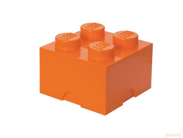 Pojemnik klocek LEGO Brick 4 (Pomarańczowy) (40031760) [KLOCKI]