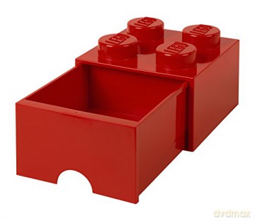 Szuflada klocek LEGO Brick 4 (Czerwony) (40051730) [KLOCKI]