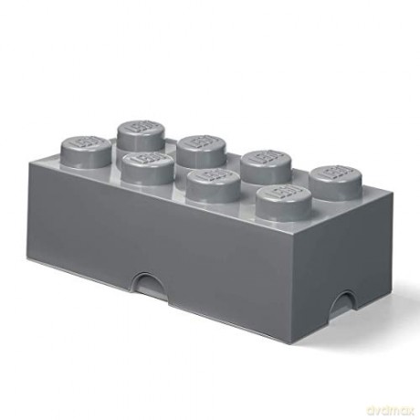 Pojemnik klocek LEGO Brick 8 (Ciemnoszary) (40041754) [KLOCKI]