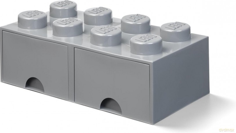 Szuflada klocek LEGO Brick 8 (Ciemnoszary) (40061754) [KLOCKI]