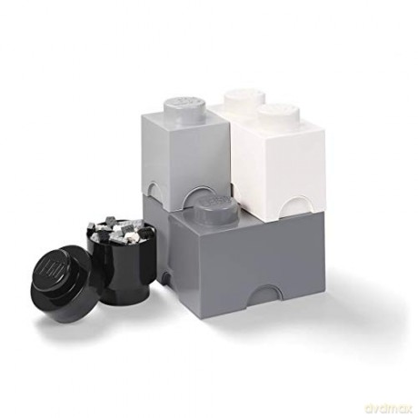Zestaw pojemników LEGO 4w1 (Szare) (40150003) [KLOCKI]
