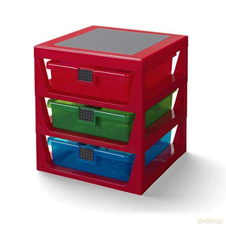 Regał LEGO z szufladami (Czerwony) (40950001) [KLOCKI]