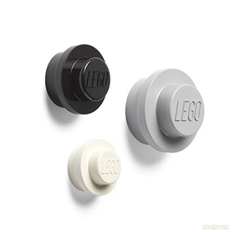 Wieszaki LEGO (Czarny, szary, biały) (40161733) [KLOCKI]