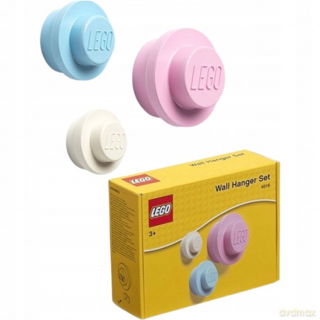 Wieszaki LEGO (Jasnoniebieski, różowy, biały) (40161736) [KLOCKI]