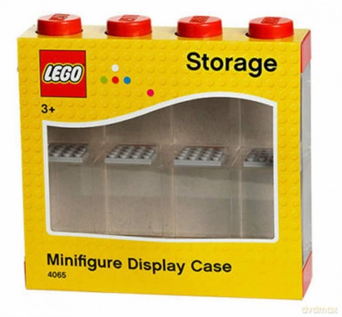 Gablotka na 8 minifigurek LEGO (Czerwona) (40650001) [KLOCKI]