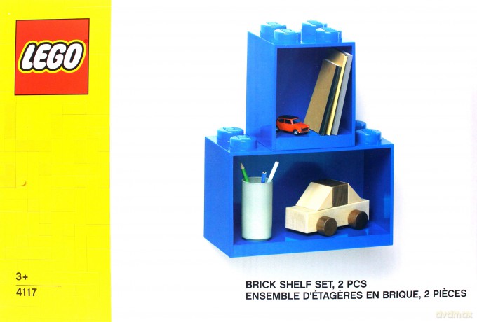 Zestaw półek LEGO BRICK 4 & BRICK 8 (Czerwone) (41171730) [KLOCKI]