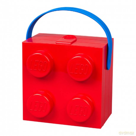 Lunchbox klocek LEGO z rączką (Czerwony) (40240001) [KLOCKI]
