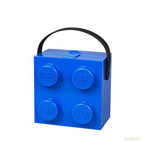 Lunchbox klocek LEGO z rączką (Niebieski) (40240002) [KLOCKI]