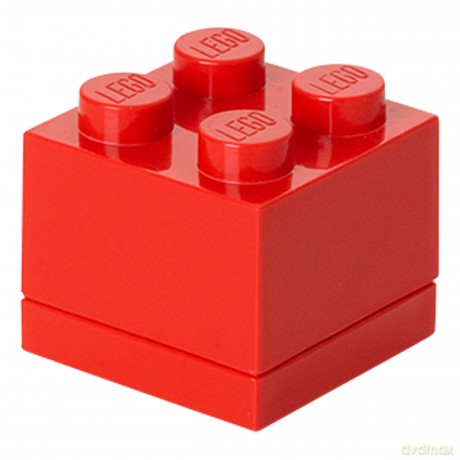 Minipudełko klocek LEGO 4 (Czerwone) (40111730) [KLOCKI]