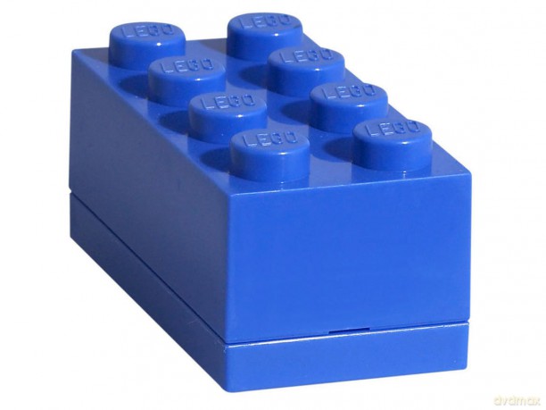 Minipudełko klocek LEGO 8 (Niebieskie) (40121731) [KLOCKI]
