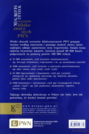 Wielki Słownik Wyrazów Bliskoznacznych PWN (twarda) - Mirosław Bańko [KSIĄŻKA]