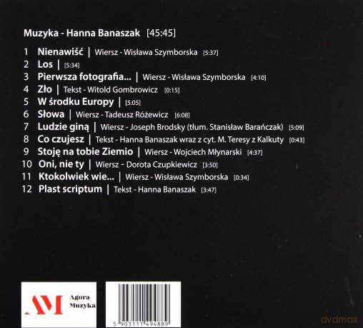 Hanna Banaszak: Stoję na tobie Ziemio [CD]
