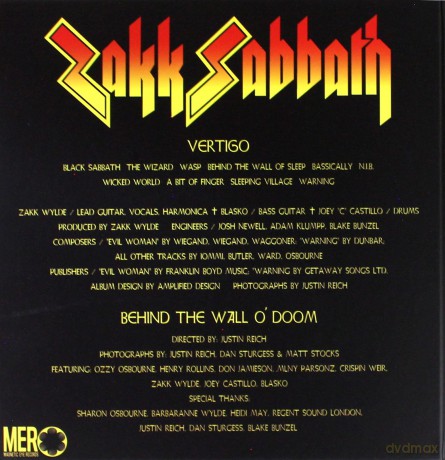 Zakk Sabbath: Vertigo (Limited) [CD]+[DVD]