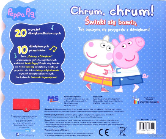 Peppa Pig. książka z dźwiękami. chrum, chrum! świnki się bawią. [KSIĄŻKA]