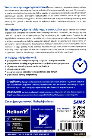 Programowanie dla początkujących w 24 godziny wyd. 4/2020 - Greg Perry, Dean Miller [KSIĄŻKA]