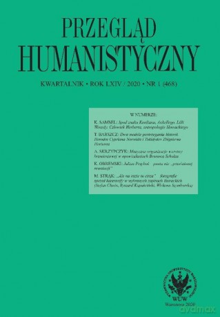 Przegląd Humanistyczny 1/2020 - Maciej Mróz [KSIĄŻKA]