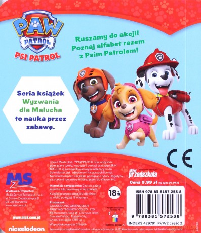 Psi Patrol. Wyzwania dla malucha [KSIĄŻKA]
