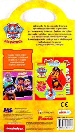 Psi patrol. Zakręcone labirynty. Ścieżki zabawy [KSIĄŻKA]