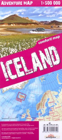 Advanture map Islandia/Iceland 1:500 000