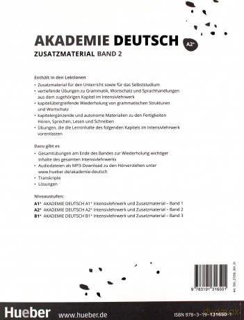 Akademie Deutsch A2+ (Tom 2) materiały dodatkowe [KSIĄŻKA]