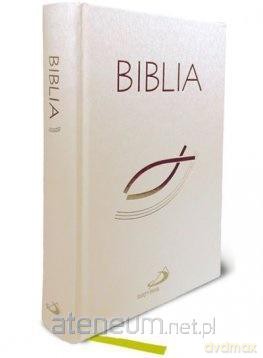 Biblia z rybką - biała z paginatorami [KSIĄŻKA]